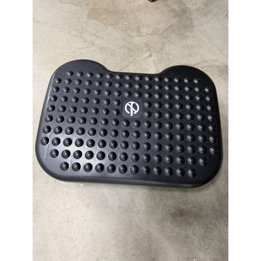 Fellowes Ergonomic Adjustable Footrest Black Massage Surface Under Desk Stool